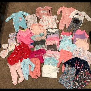 47 piece Huge newborn girl lot